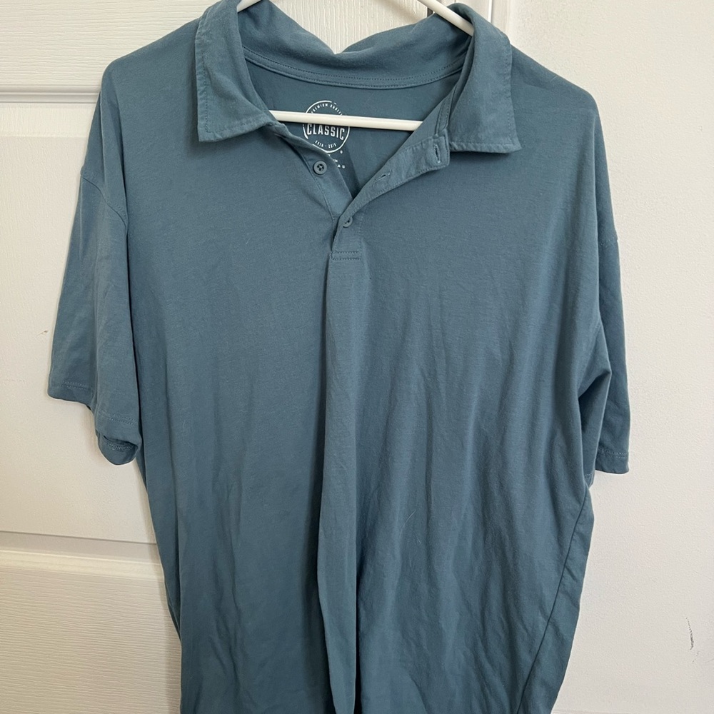 True Classic Men's Blue Polo Shirt